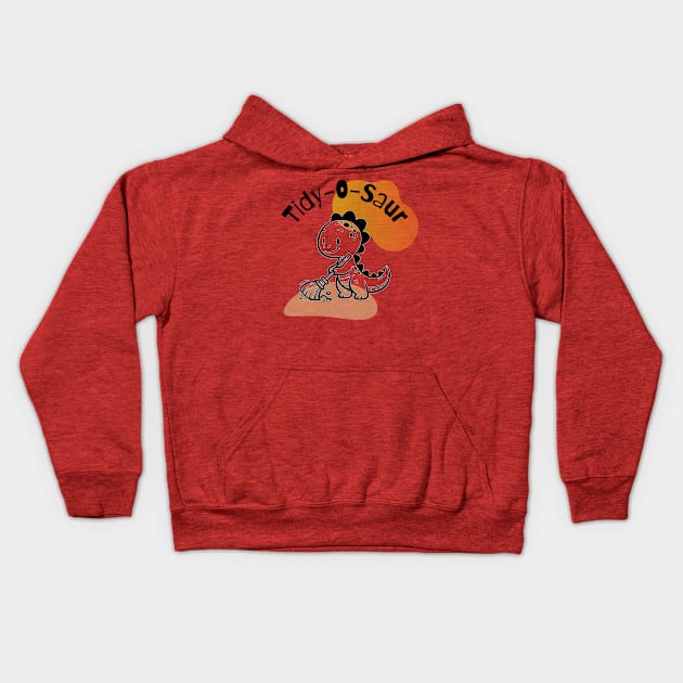 Tidy-O-Saur Kids Hoodie by OurCelo